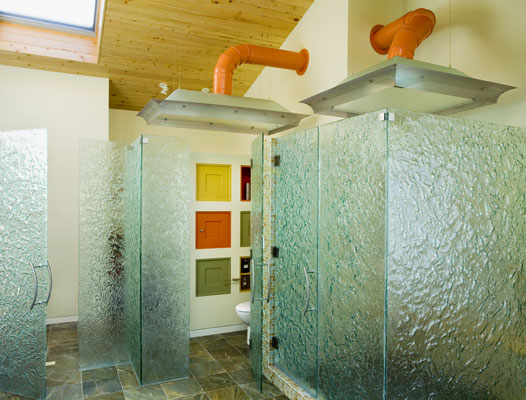 oversize walkin steam shower